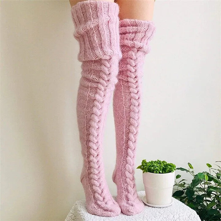 ⏰LAST DAY 50% OFF - ✨2025 Warm Over Knee Extra Long Knitted Socks