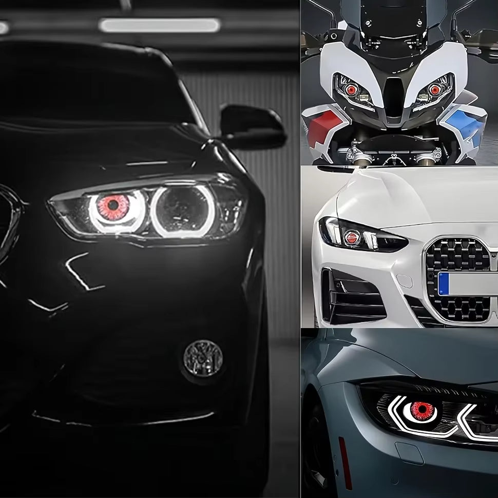 🔥1Pcs/2Pcs dynamic big eye lights, dynamic big eyeball fog lights 6 modes, LED color adjustable, suitable for any car model