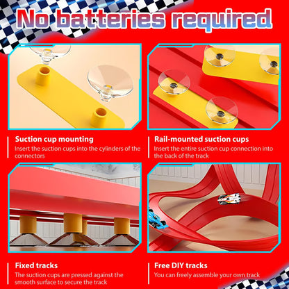 🎄🎁 2025 Christmas Surprise Gift: DIY Flexible Racing Track Toy 🚗✨