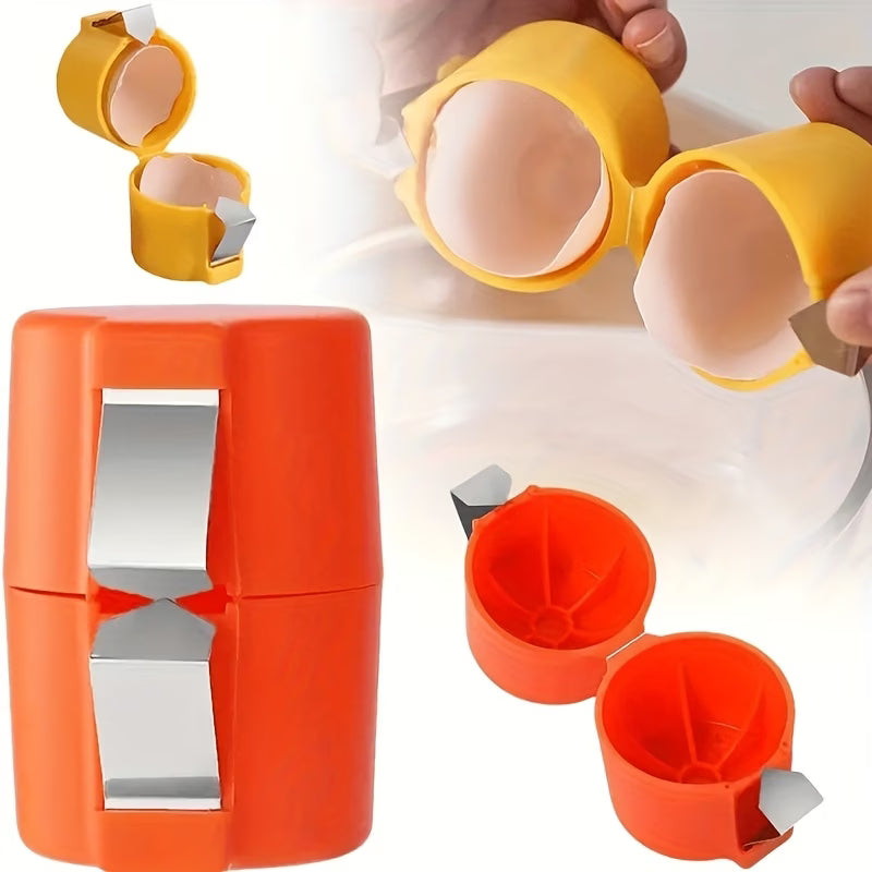 🥚Durable Egg Opener with Sharp Metal Blade & Ergonomic Non-Slip Handle