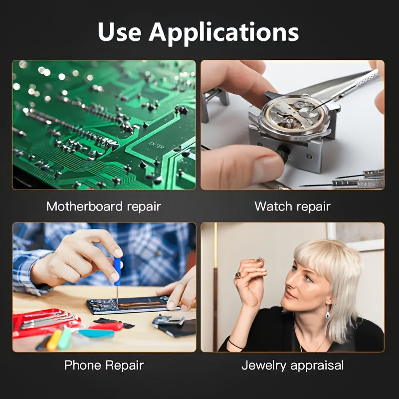 Headwear repair magnifier