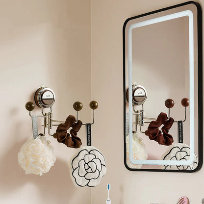 No-Drill Rotating Suction Hooks – Strong Hold, Easy Wall Installation