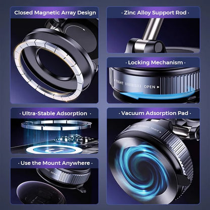 🔥Hot Selling ⚡ Over 130,000 units sold! 💥Retractable Car Phone Holder - 360° Magnetic Holder