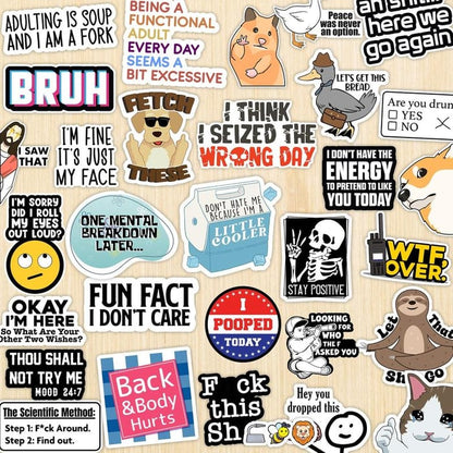 🔥Funny Saying Stickers