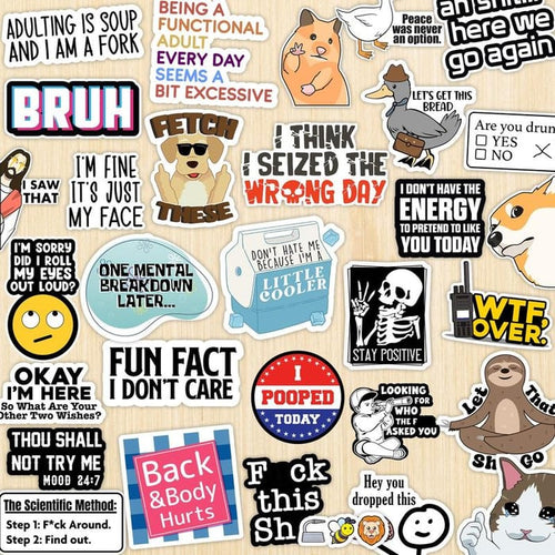 🔥Funny Saying Stickers