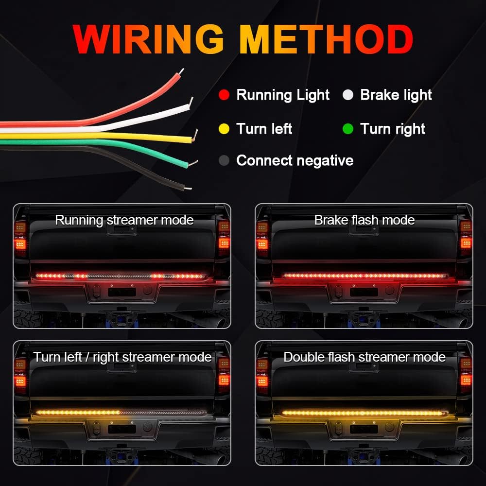 💡12V-24V automotive LED fishbone-style turn signal and taillight