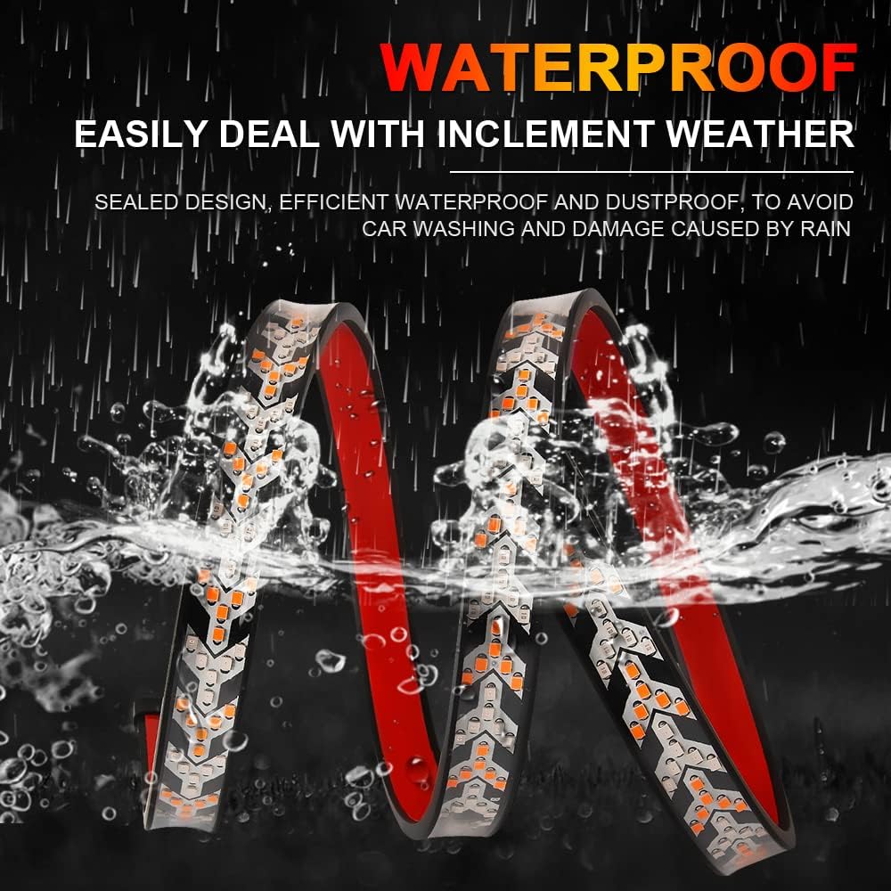 💡12V-24V automotive LED fishbone-style turn signal and taillight