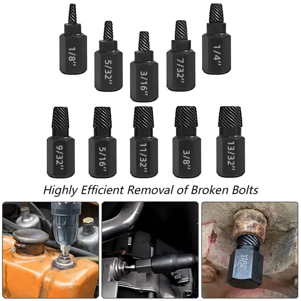Last day sale 50% OFF💥Broken Head Bolt Screw Cap Extractor Broken Head Screw Hexagon Socket Bolt Removal Tool