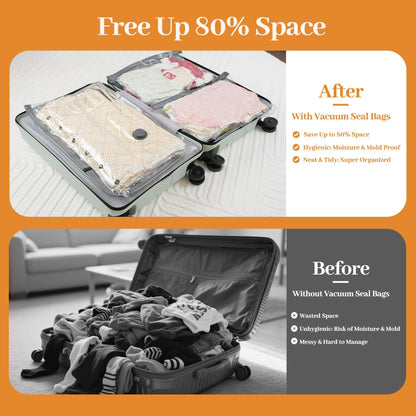 🏆⚡ 50K+ SOLD! Cordless Travel Vacuum Storage Compression Bag