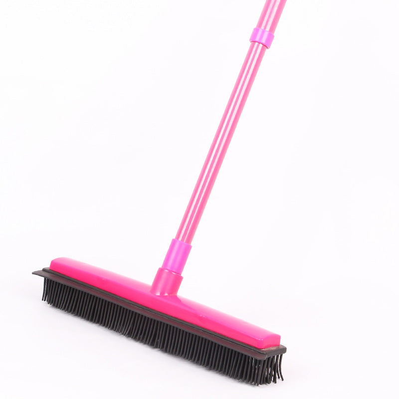 💥【Holiday Sale】🧹Pet Hair Removal Broom with Rubber Scraper