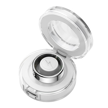 Smart Ring with Display and Touch, Wireless Charging, Health Manager 5ATM Waterproof Men's and Women's Ring