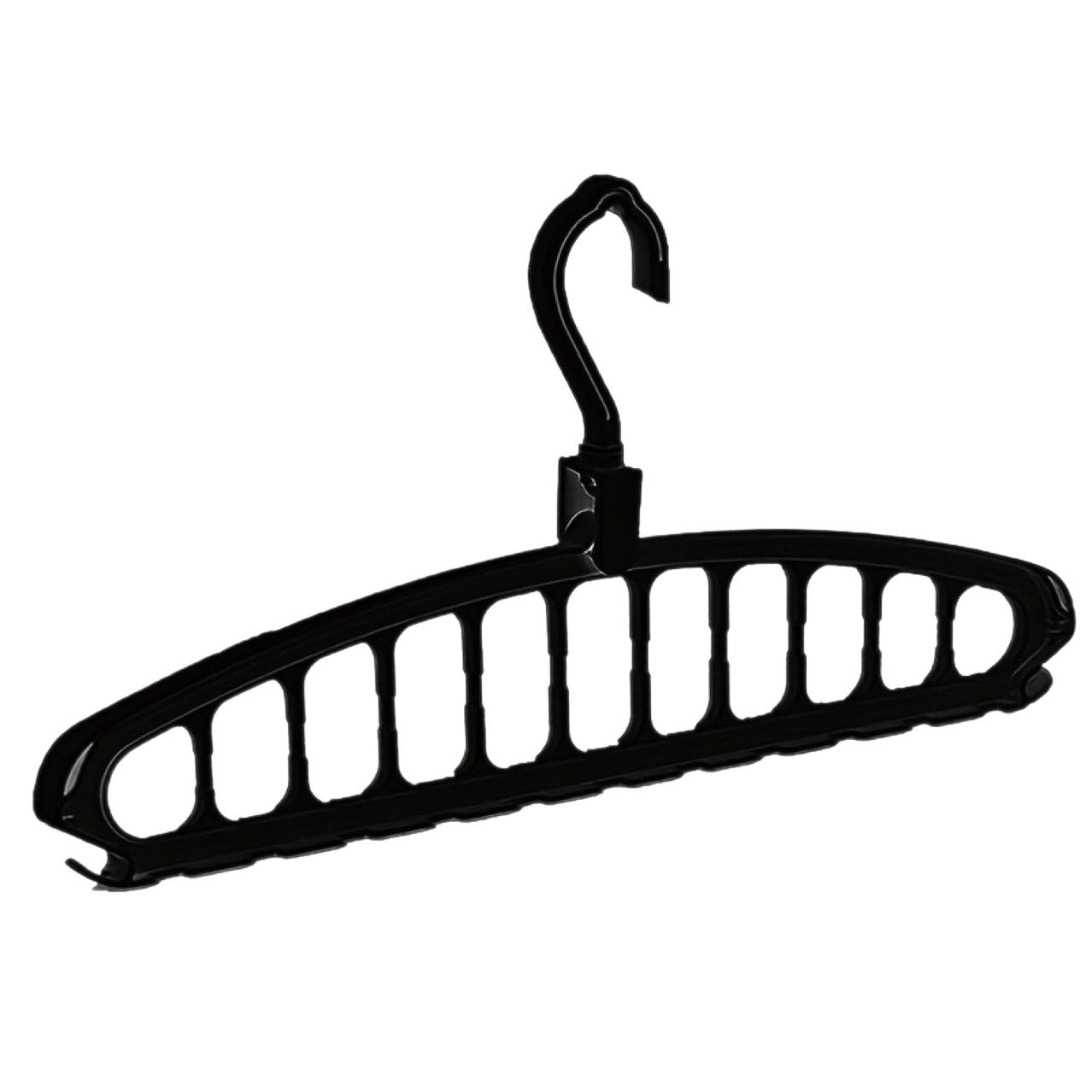 Eleven-hole multi-functional rotating clothes hanger