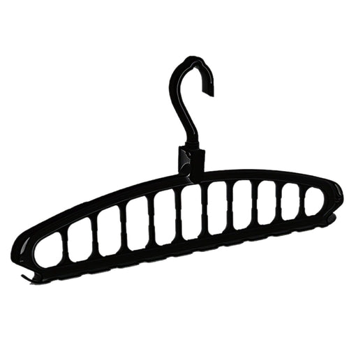 Eleven-hole multi-functional rotating clothes hanger