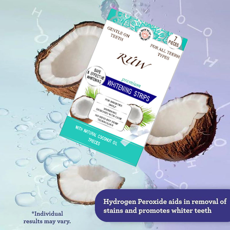 🔥 [Selling 500 units at a low price] Teeth whitening strips, 7-day treatment.