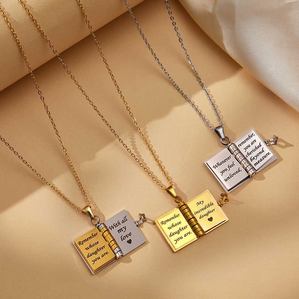 ✨📿My little star book necklace, a gift for my family