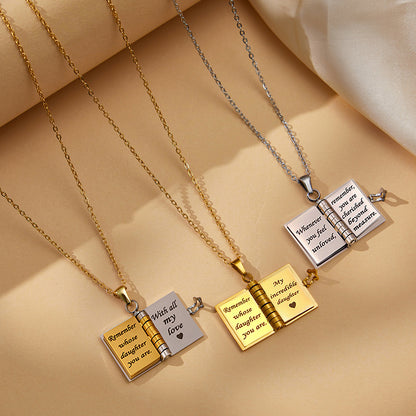 ✨📿My little star book necklace, a gift for my family