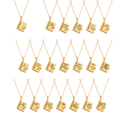 ✨📿My little star book necklace, a gift for my family