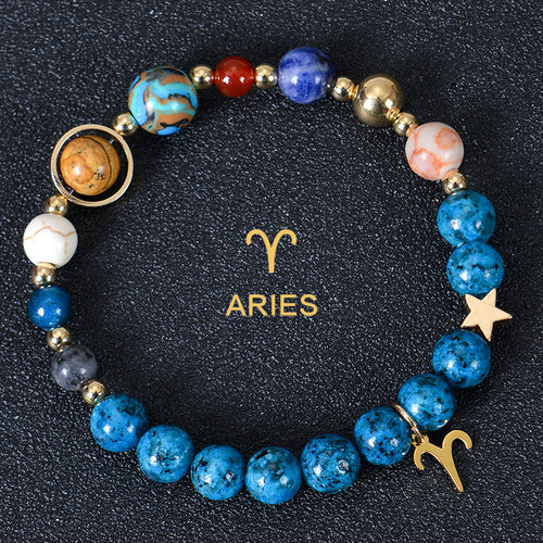 Eight planets and 12 constellations bracelet