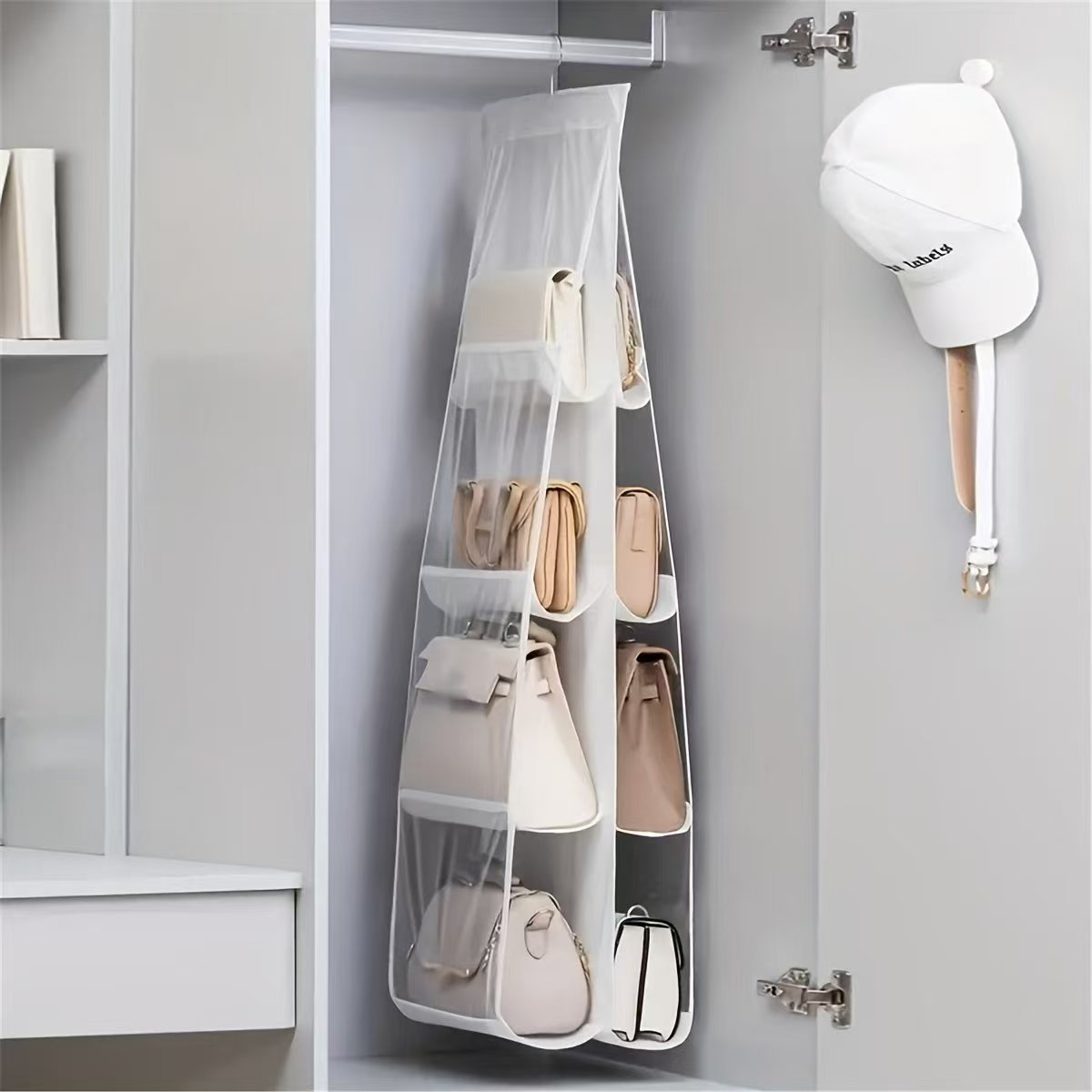 🔥Hanging Handbag Dust-Proof Organizer with 6/8 Large Pockets