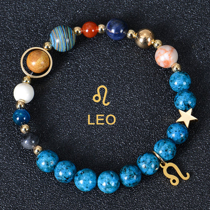 Eight planets and 12 constellations bracelet