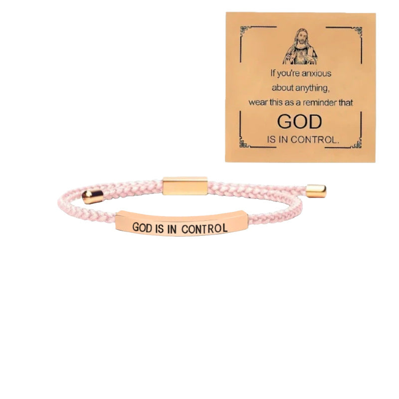 Pink cord + rose gold
