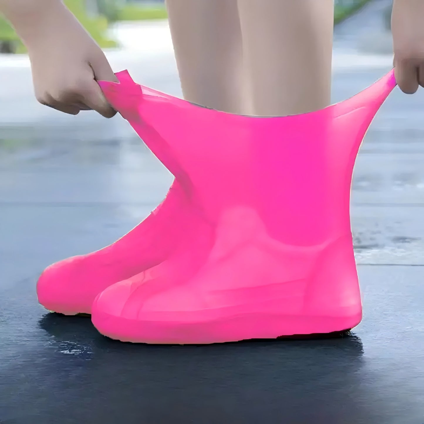 👟Durable silicone rain boot covers