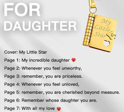✨📿My little star book necklace, a gift for my family