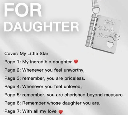 ✨📿My little star book necklace, a gift for my family