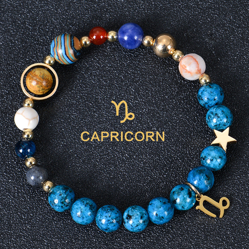 Eight planets and 12 constellations bracelet
