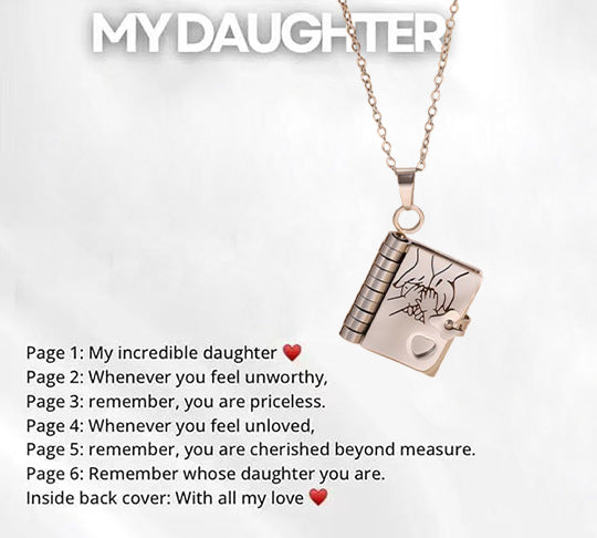 ✨📿My little star book necklace, a gift for my family