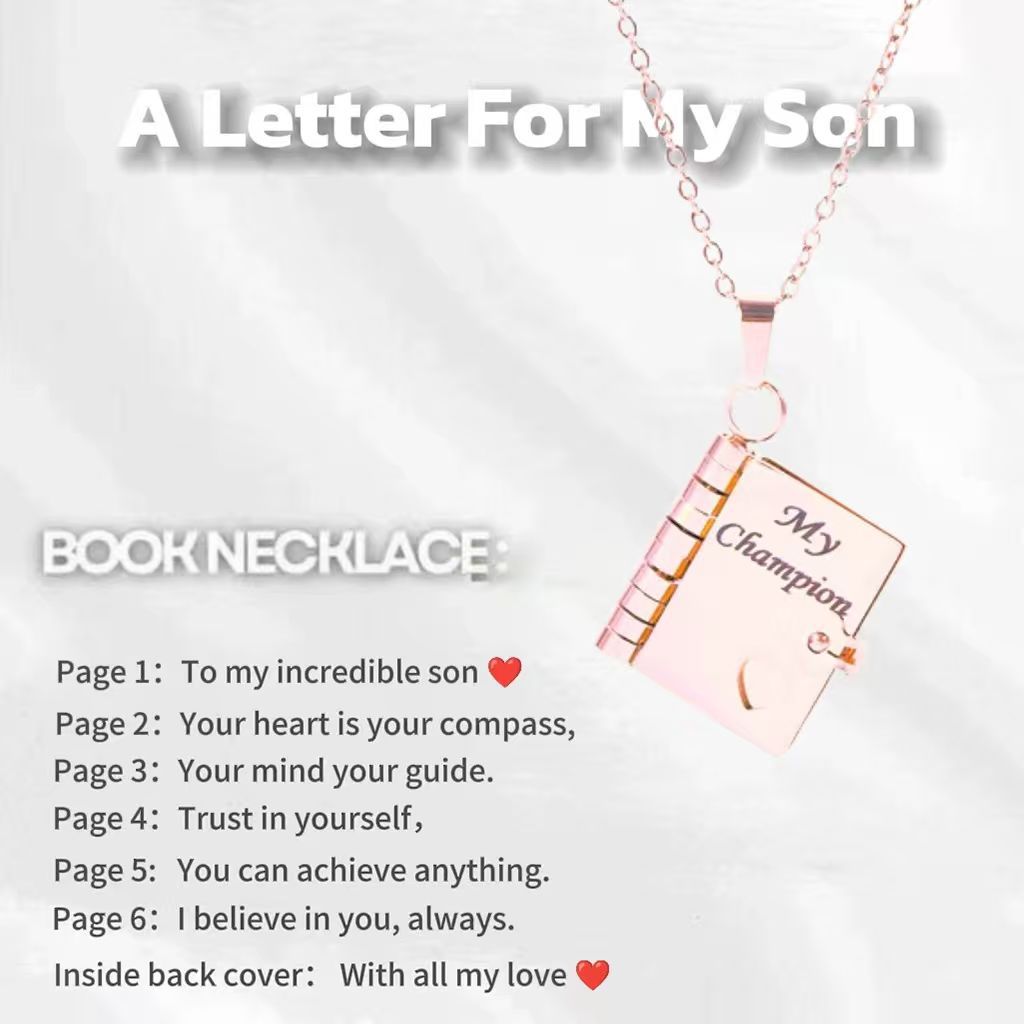 ✨📿My little star book necklace, a gift for my family