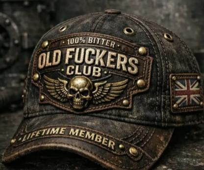 🏆Flash Sale 60% OFF - ❤️Old Fuckers Club-Handmade Vintage Baseball Cap🎁-BUY 3 FREE SHIPPING
