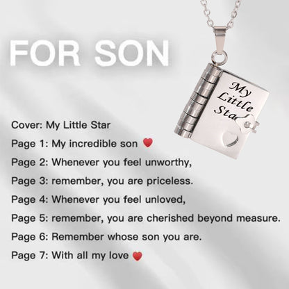 ✨📿My little star book necklace, a gift for my family