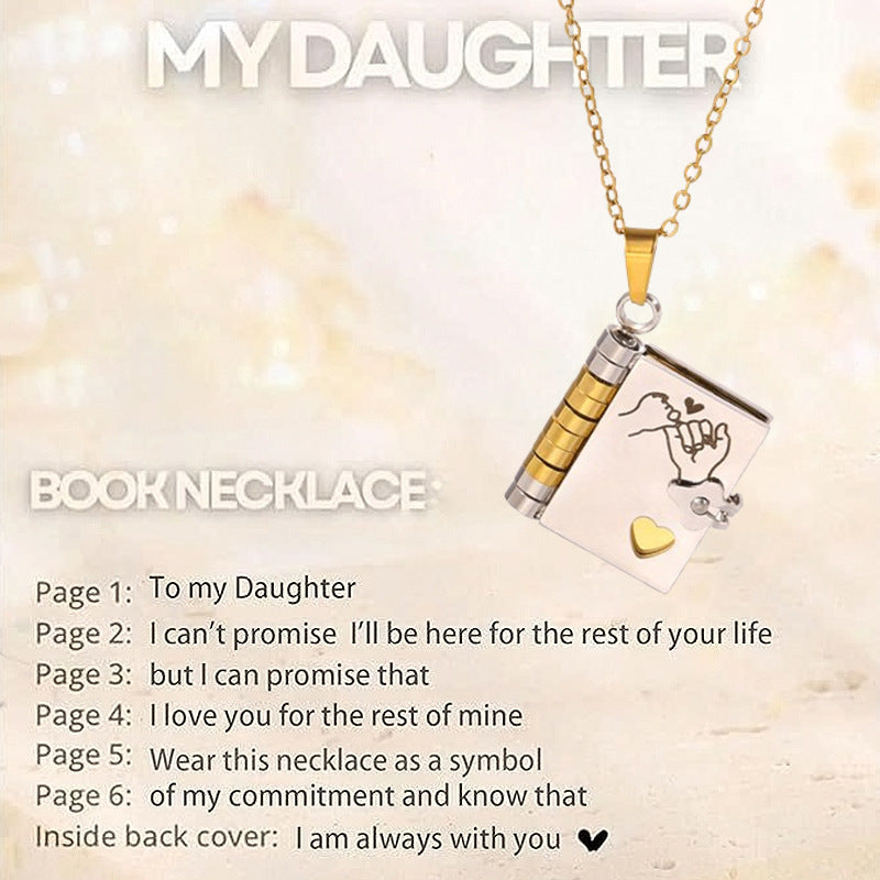 ✨📿My little star book necklace, a gift for my family