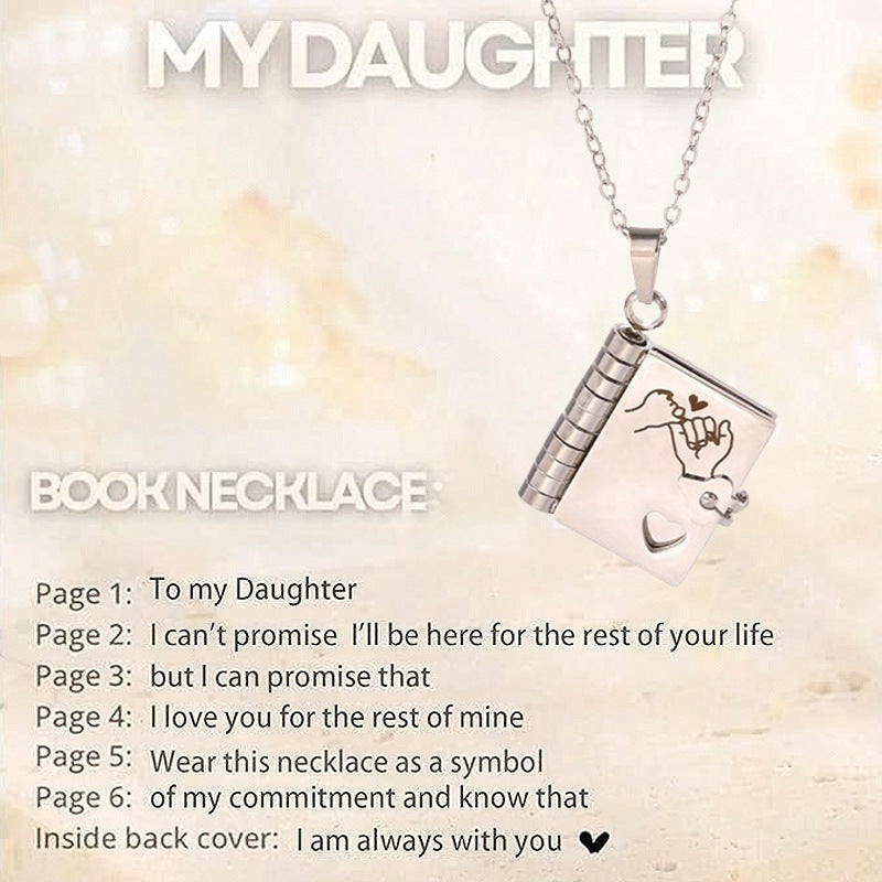 ✨📿My little star book necklace, a gift for my family
