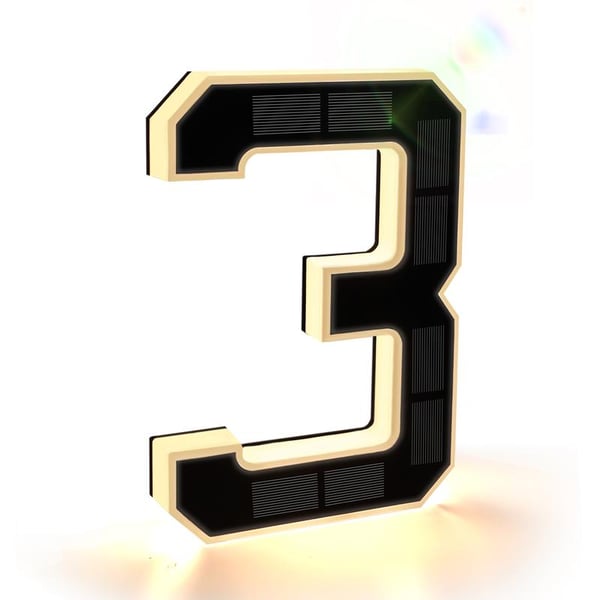 ☀️Solar Lighted House Numbers 9 Inch Waterproof LED Address Signs✨