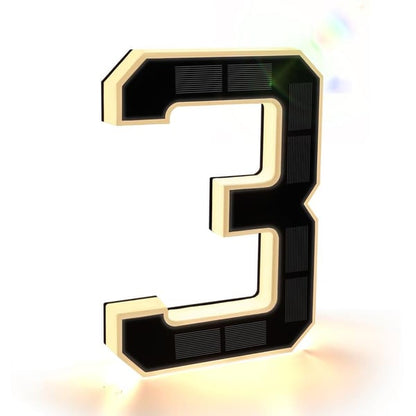 ☀️Solar Lighted House Numbers 9 Inch Waterproof LED Address Signs✨