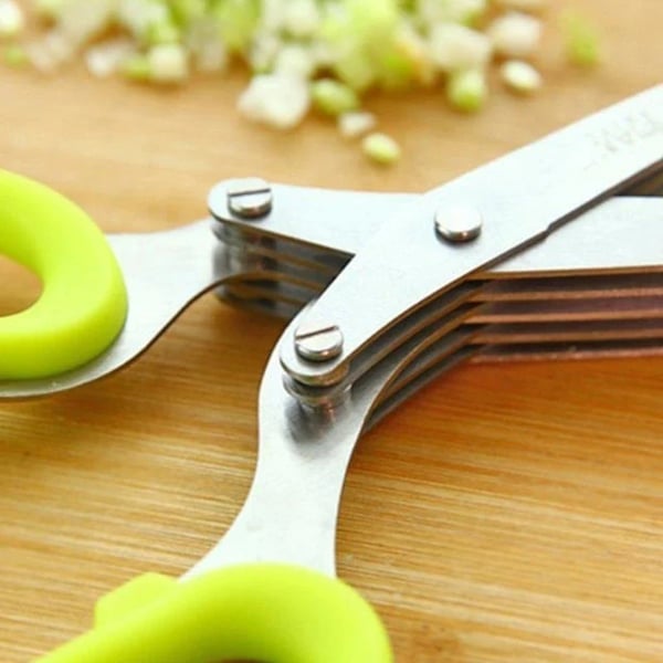 ✂️Garlic Press Rocker+5 Blade Kitchen Salad Scissors