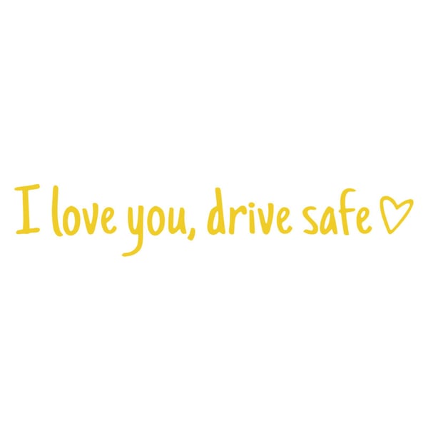 💓 I love you, drve safe Sticker（3pcs）