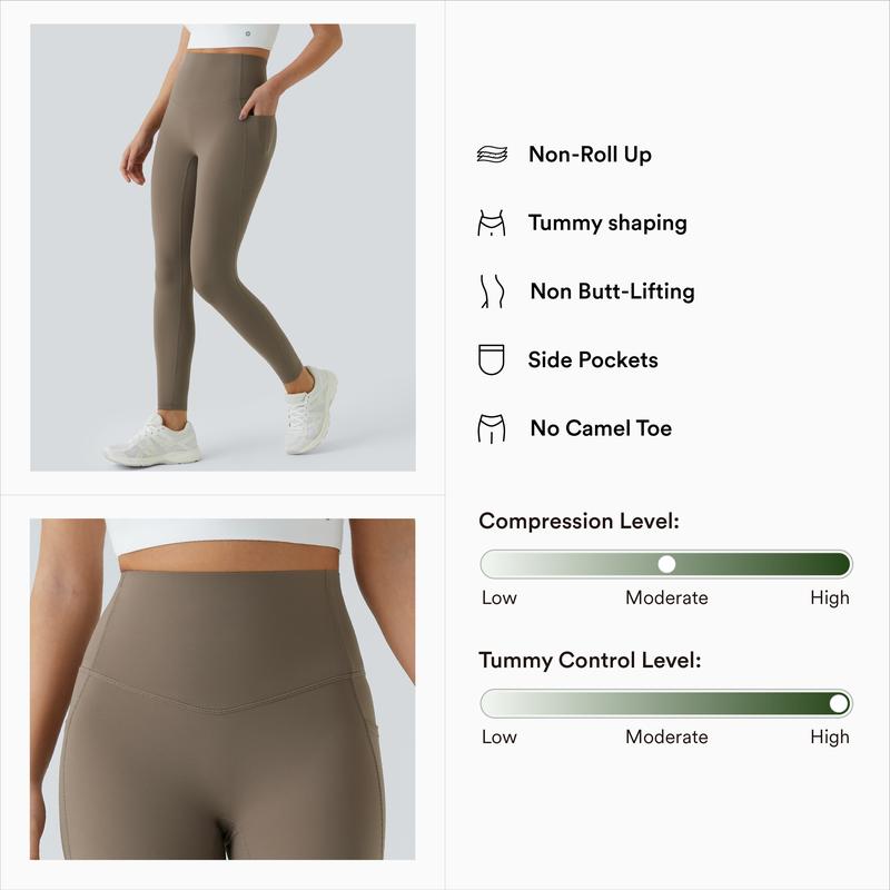 High-waisted tummy control and shaping training leggings