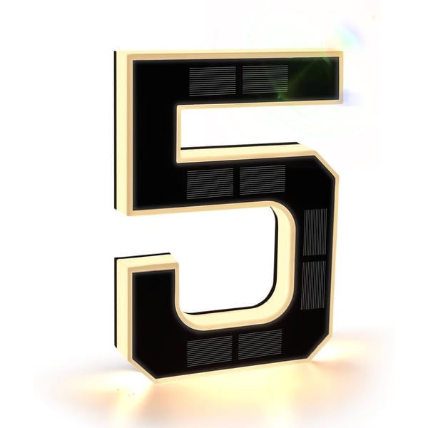 ☀️Solar Lighted House Numbers 9 Inch Waterproof LED Address Signs✨