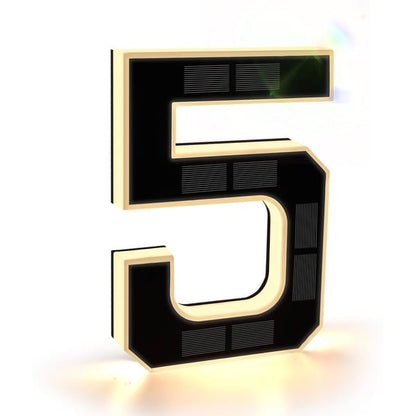 ☀️Solar Lighted House Numbers 9 Inch Waterproof LED Address Signs✨