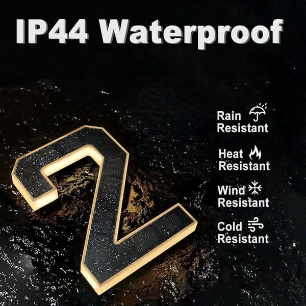 ☀️Solar Lighted House Numbers 9 Inch Waterproof LED Address Signs✨