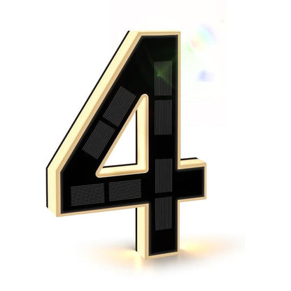 ☀️Solar Lighted House Numbers 9 Inch Waterproof LED Address Signs✨