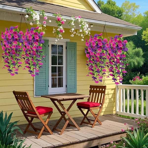 🌺UV Resistant Hanging Artificial Morning Glory Vine 💖(2 PCS)