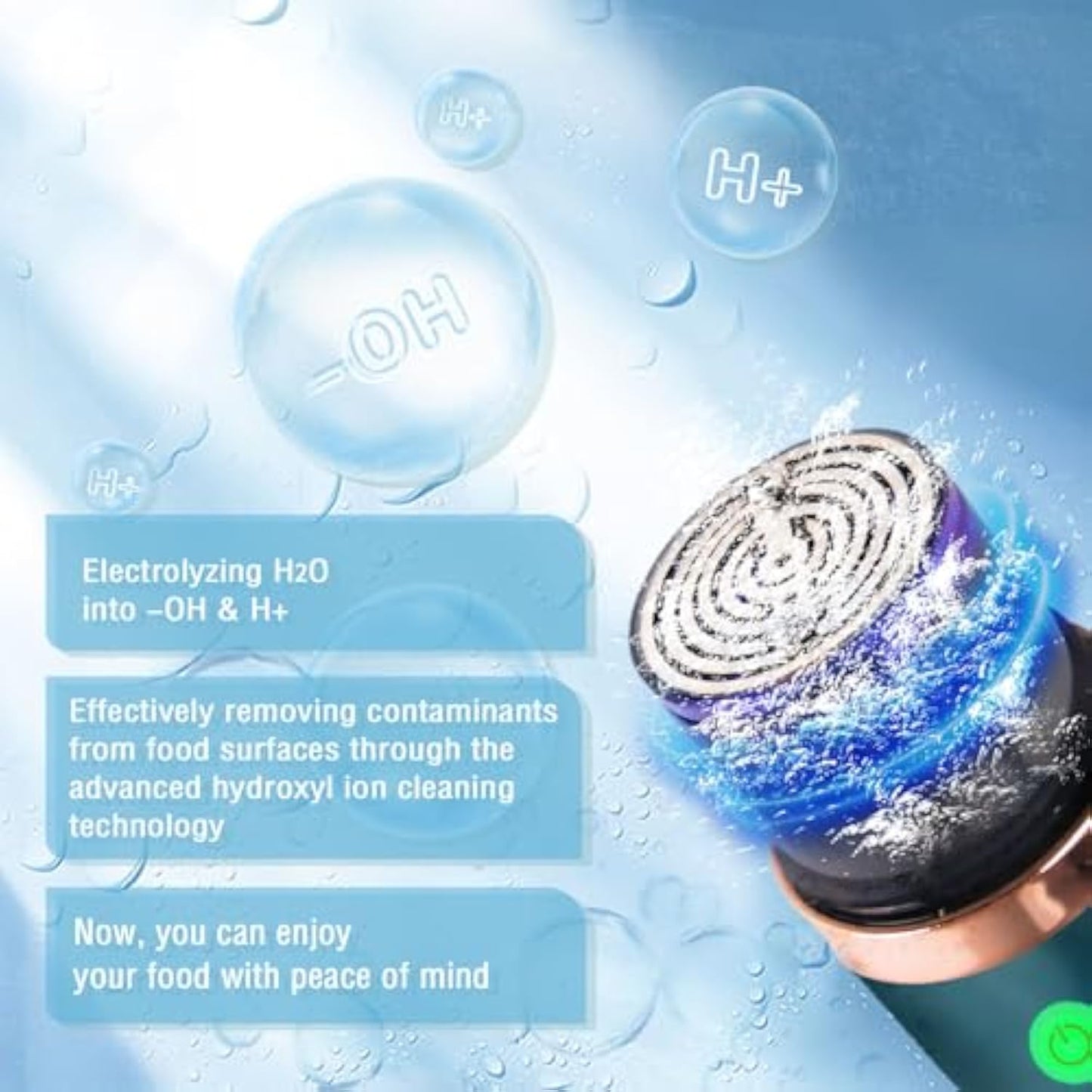 💥【Christmas Discount】Portable Fruit and Vegetable Cleaner with OH Ion Purification Technology for Cleaning Food🎄